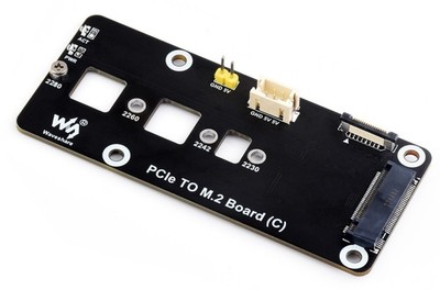 Waveshare PCIe To M.2 Adapter Board C, NVMe, 2230-2280, Gen2 & 3, 16-PIN,