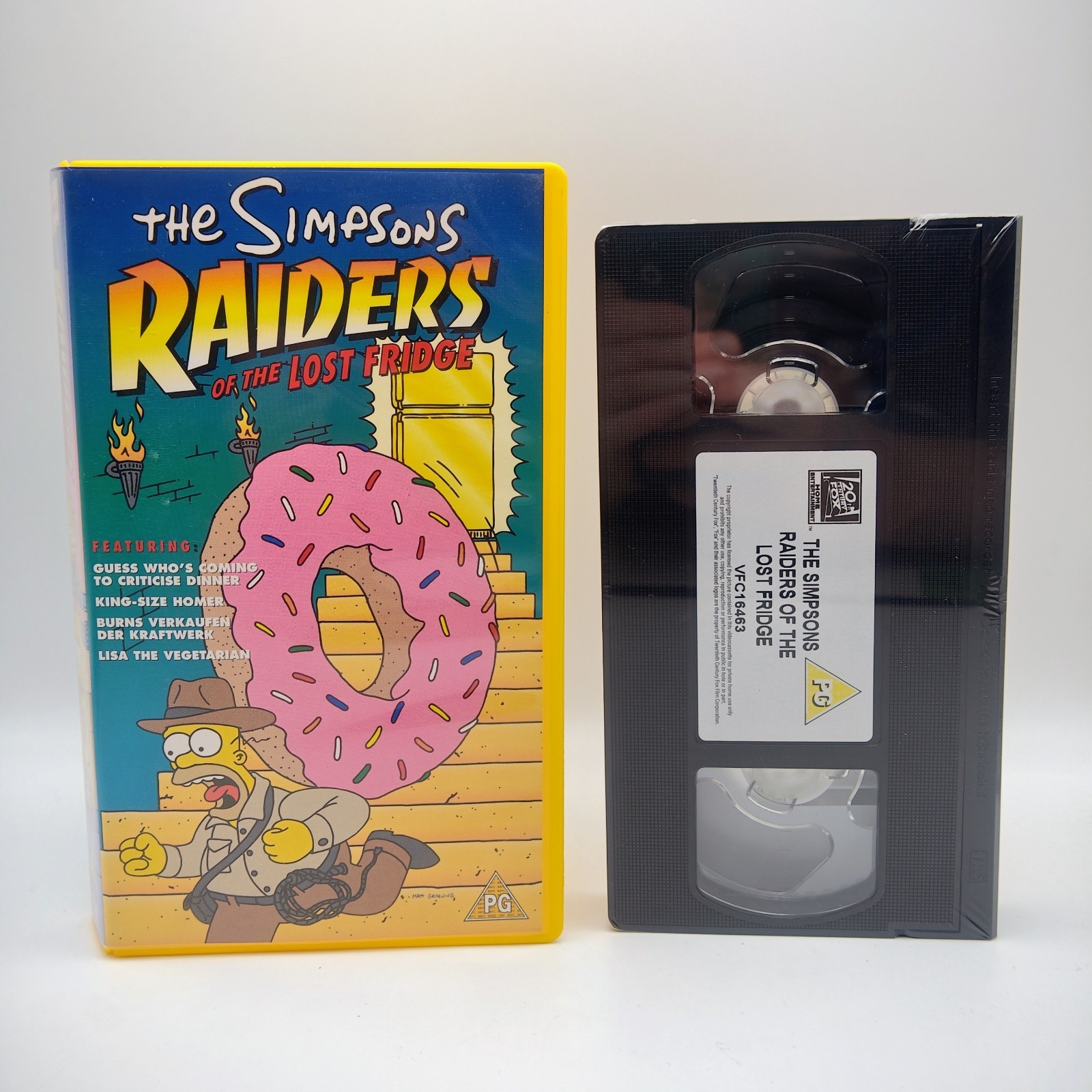 The Simpsons Raiders of the Lost Fridge VHS New And Factory Sealed Video Tape
