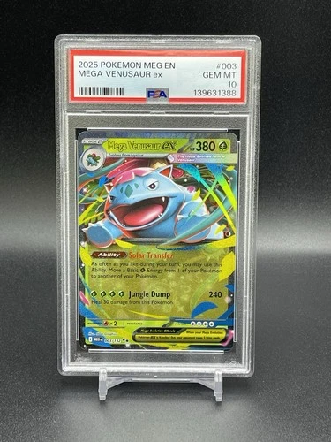 Mega Venusaur ex Pokemon Mega Evolution 003/132 PSA 10 Gem Mint Double Rare TCG