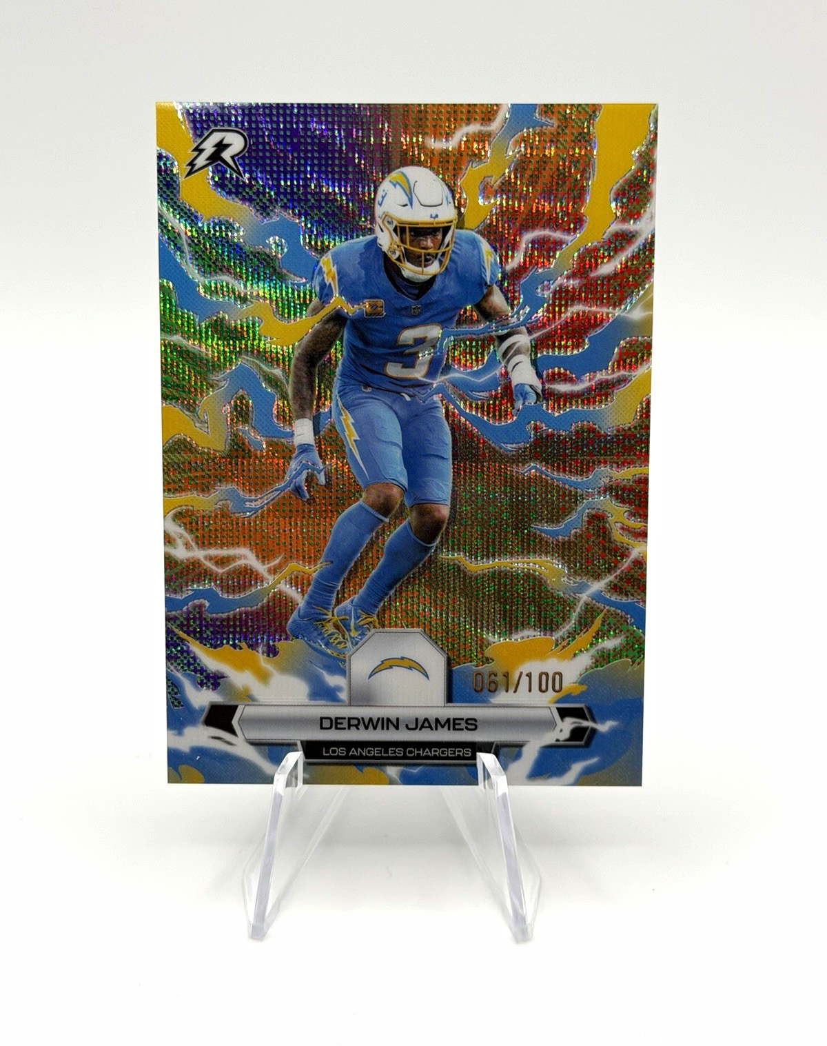 Topps 2026 Derwin James #56 Los Angeles Chargers Serial Numbered 061/100