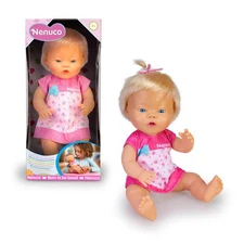 Baby Doll with Down Syndrome 12" - Nenuco Educational Inclusive Toy Pink Dress