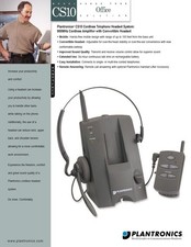 New Plantronics CS10 900 MHz cordless telephone headset system