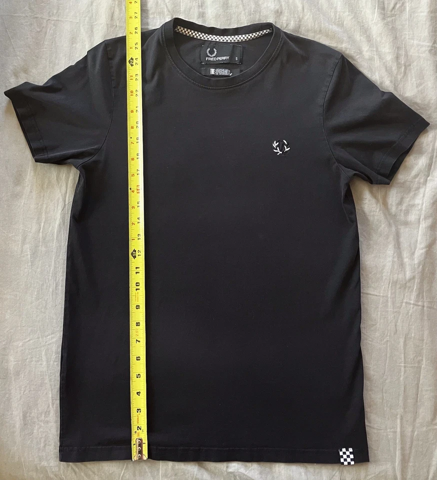 Футболка Fred Perry The Specials черная с коротким рукавом 100% хлопок - Изображение 2 из 4