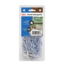 Koch Industries A21101 2/0 diameter 8-feet, Double Loop Porch Swing Kit, Stee...