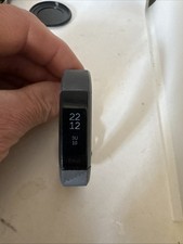 Rare Fitbit Alta HR Activity Tracker Gunmetal Small Gray Band Dim Screen