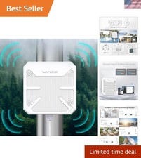 Long Range 3KM WiFi 6 Extender AX3000: Weatherproof for Farms and Outdoors