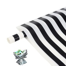 20 Sheets Korean Style Flower Wrapping Paper 23X23'' Waterproof Bouquet Black Wh