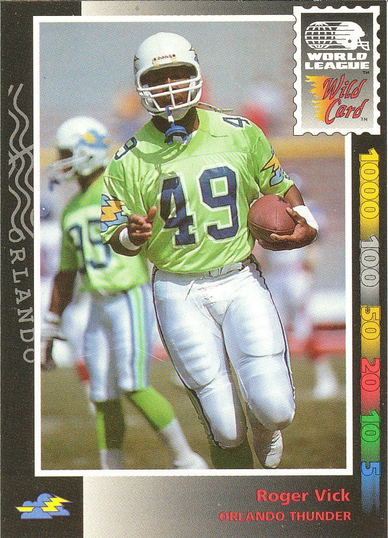 WILD-CARD WLAF Roger Vick EAGLES JETS Texas A&M Aggies