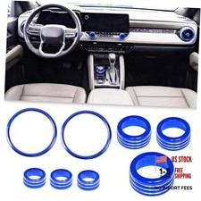 Interior Accessories for Chevy Colorado 2024 2025 2026 Air Vent Rings AC Blue