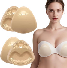 Klebe BH Set mit Nippelpads R&uuml;ckenfrei Wiederverwendbar Push-up f&uuml;r alle Brustfo