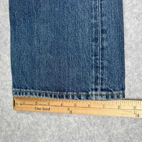 Polo Ralph Lauren Varick Slim Straight Jeans Denim 38x32 Mens Blue Pants Cotton - Picture 10 of 11