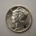 1944 **P**SILVER  MERCURY DIME **NICE** - FREE SHIPPING! C1823