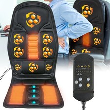 12V Massagesitzauflage Massagesitz mit Sitzheizung für Auto und Zuhause Schwarz