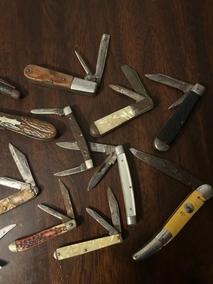 Vintage Antique folding knife lot