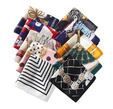 10PCS Silk Feeling Satin HeadScarf Neck Hair Small Square Scarf Color Random ...