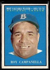 1961 Topps Roy Campanella VG Set BReak crease #480