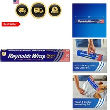 Wrap Heavy Duty Aluminum Foil Roll, Thick Heavy Duty Foil for Added Strength ...