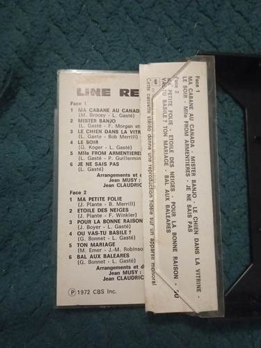 CASSETTE AUDIO K7 CASSETTE D'OR LINE RENAUD 1972 - Picture 4 of 4