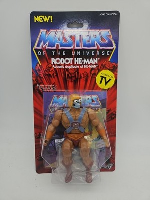 Super7 MOTU Masters of the Universe Robot He-Man Vintage Style Action Figure New