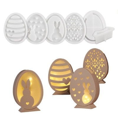 Easter Eggs and Rabbit Lamp Silhouettes Molds Hand-Making Supplies for
