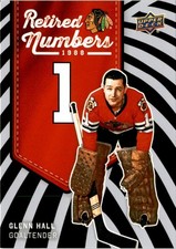 Glenn Hall 2025-26 Chicago Blackhawks UD Centennial Retired Numbers 101