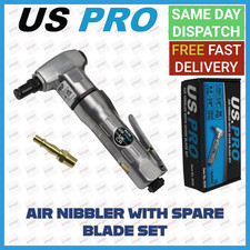 US PRO Tools Air Metal Nibbler punch shear sheet cutter With Spare Blades 8230