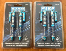 King Off-road Shocks Piggyback Reservoir 110mm Long Blue Aluminum New 2 Pairs