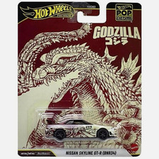 Hot Wheels Premium Pop Culture Godzilla Nissan Skyline GT-R BNR34 Diecast Car
