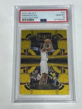 2023 Selet Basketball Emoni Bates RC Gold Glitter SSP PSA 10 Pop 3 76ers Cavs