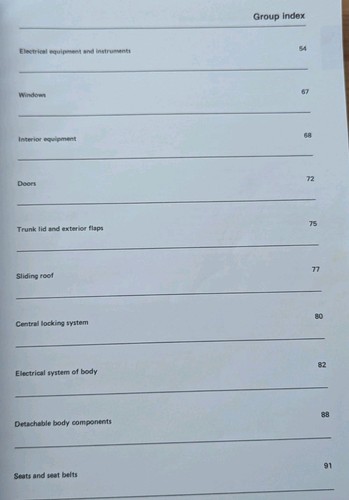 Mercedes-Benz Service Manual Chassis & Body Series 123, Volume 2 1987 - Imagen 4 de 7