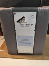 Threshold 500 Thread Count Gray Herringbone FULL Sheet Set J 