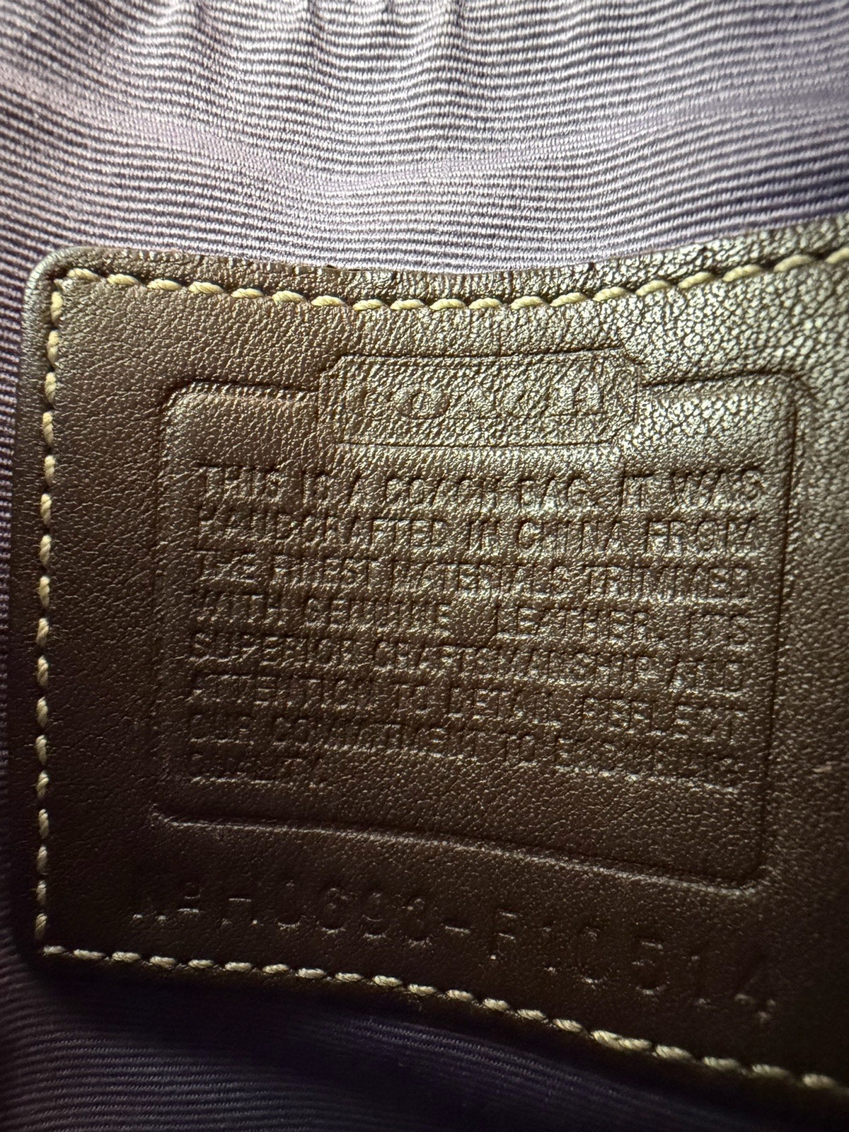 Coach Patchwork Crossbody Bag Brown Multi Leather… - image 12