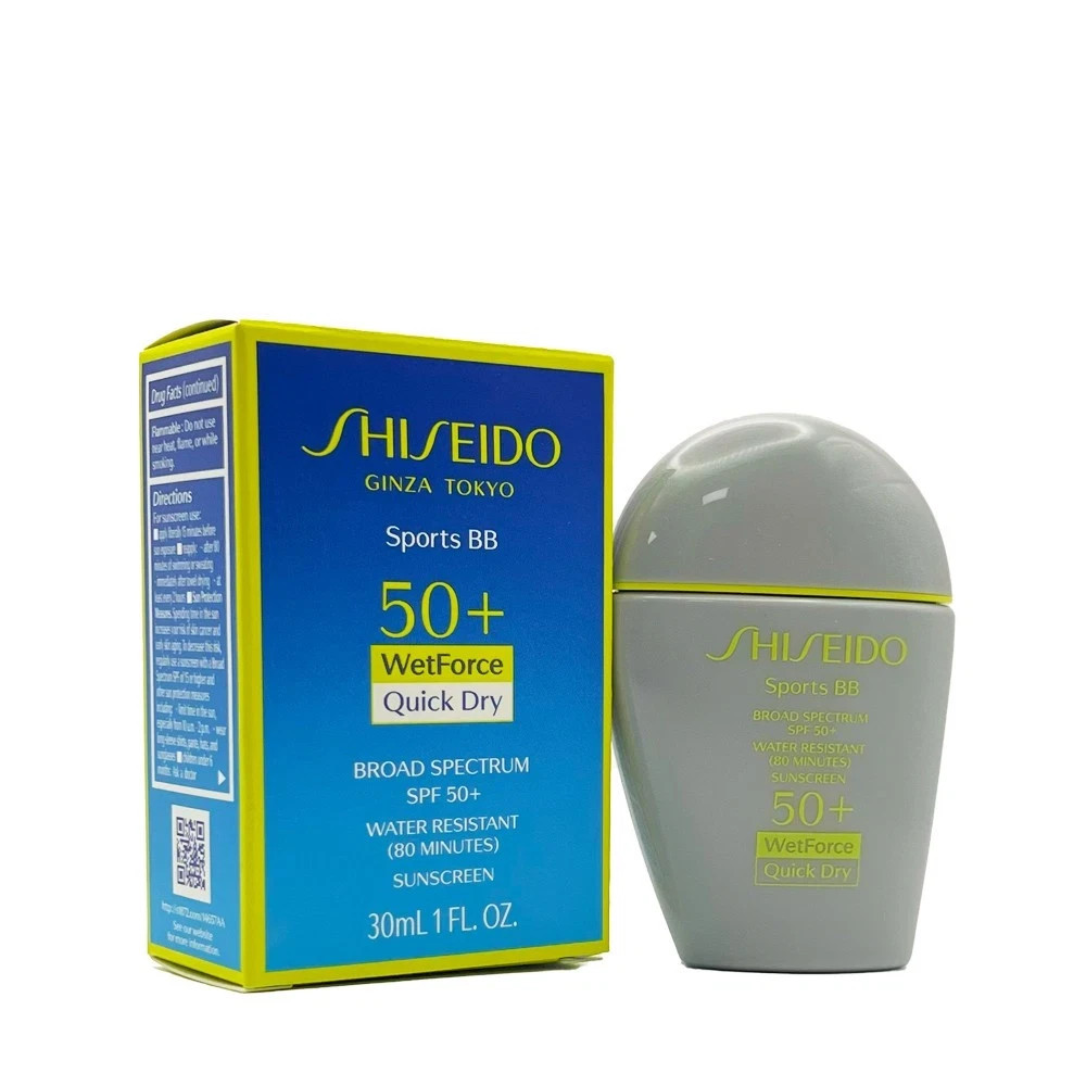 Shiseido Sports BB 50+ Wet Force Quick- LIGHT- SPF 50+  30ml / 1 oz  NEW in BOX