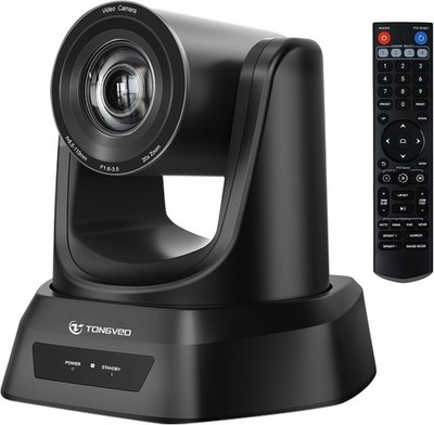 TONGVEO 20X Optical Zoom PTZ Kamera 1080P 60fps | Konferenz & Kirche Streaming