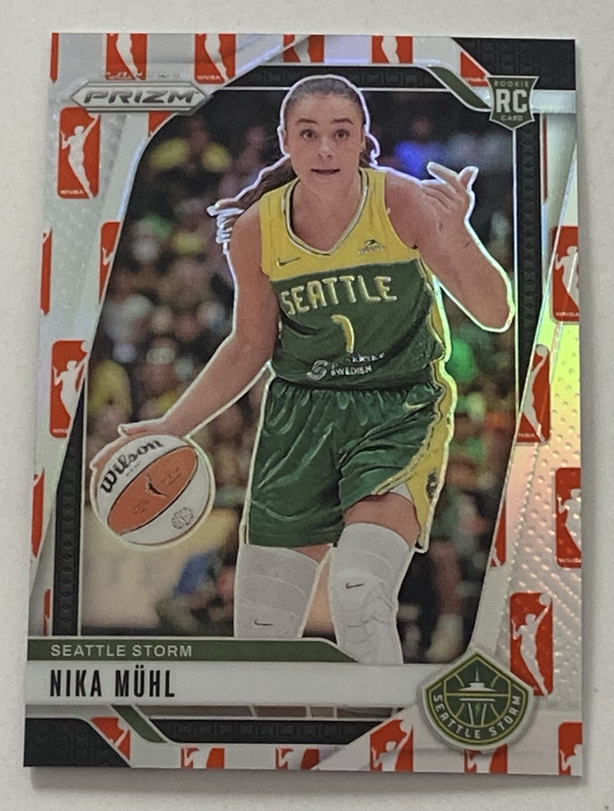 Nika Muhl 2024 Panini - WNBA Prizm WNBA Logo Prizm Dick’s Exclusive RC #75