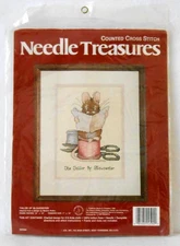#02594 NEEDLE TREASURES BEATRIX POTTER TAILOR OF GLOUCESTER CROSS STITCH KIT NIP