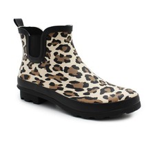 Womens Waterproof Ankle Boots Wellingtons Ladies Slip On Short Chelsea Rain Boot