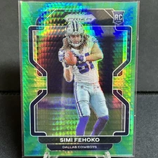 Simi Fehoko Dallas Cowboys 2021 Panini Prizm SN,RC Hyper #/175