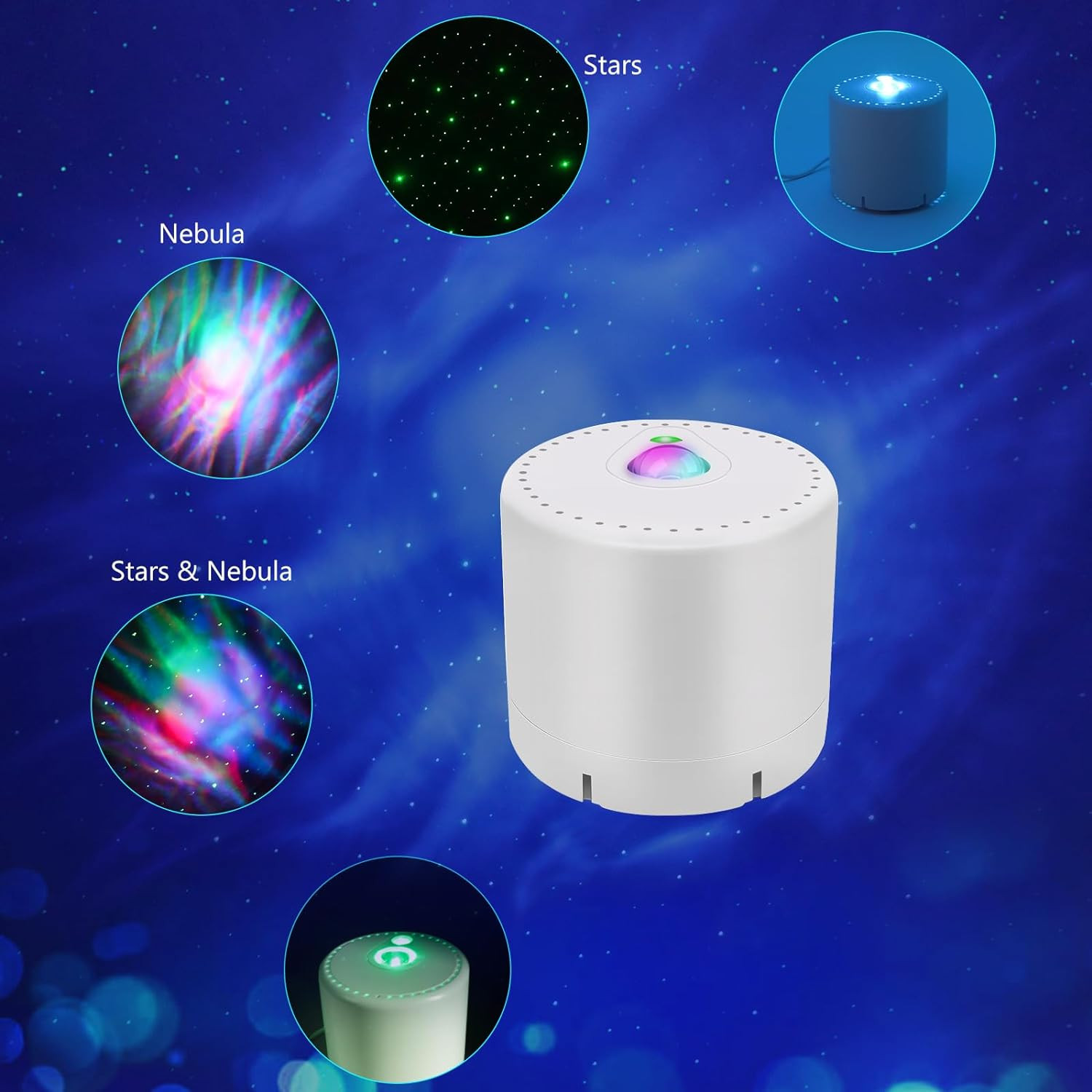 Proiettore Stelle per Bambini e Neonati: Luce Notturna con Timer - 4