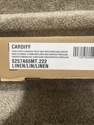 American Standard Cardiff 5257A65MT.222 Linen Toilet Seat Slow Close Elongated 