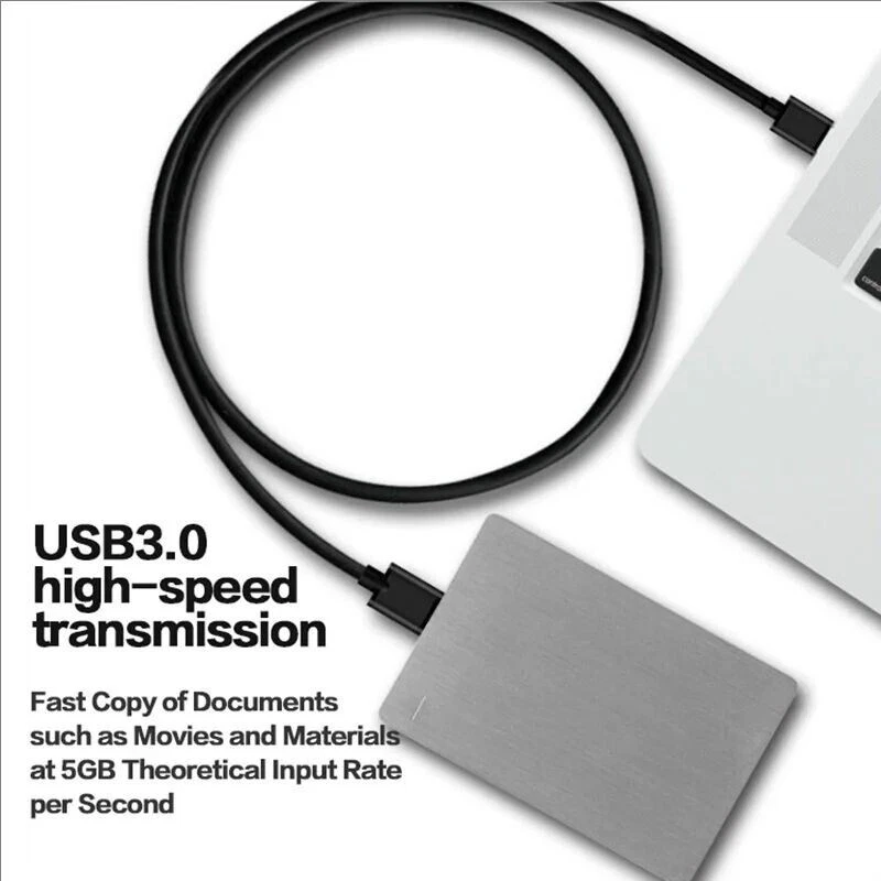USB 3.0 Hard Disk Drive Cable USB To Micro-B Data Lead For Seagate WD Toshiba AU - image 3 of 4