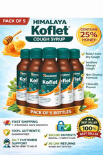Himalaya Koflet Syrup 100ml x5 Herbal Throat Wellness Support free shipping