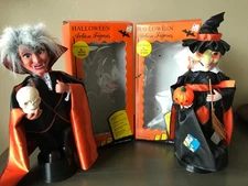 Vintage Rennoc Animated With Sound Halloween Vampire/Witch Orig box. READ/PICS  