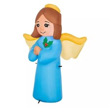 3.5 ft LED Nativity Scene Angel Inflatable Christmas Decor Airblown Yard Decor