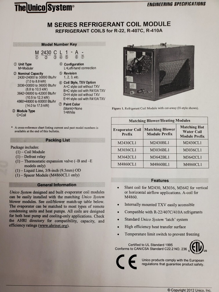 Goodman CHPF1824A6 Horizontal Cased Evaporator Coil, To Ton, 53 OFF