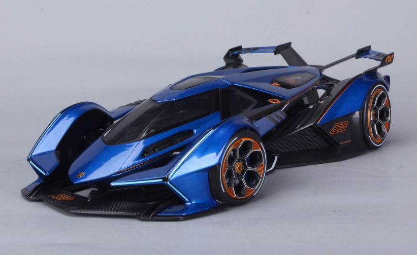 Maisto 1:18 Lamborghini V12 Vision Gran Turismo Diecast Model Racing Car Blue