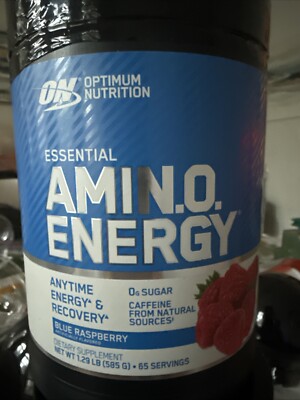 Optimum Nutrition Essential Amino Energy Powder Blue Raspberry 65 Servings