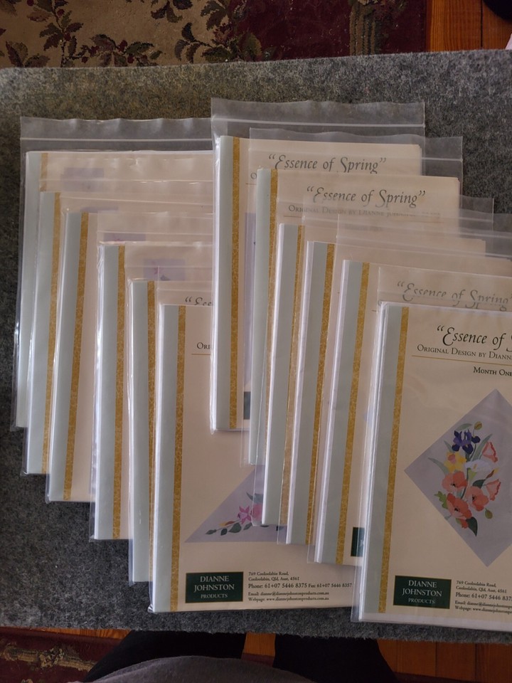 New Essence of Spring 12 month BOM Quilt Patterns Dianne Johnston | eBay