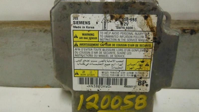 04 FORENZA CHASSIS ECM AIR BAG UNDER CONSOLE 240027 Foto 2 de 3