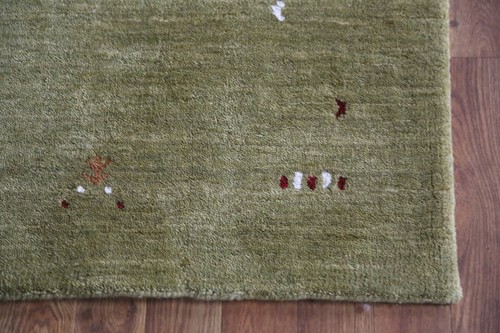 Auténtica alfombra tribal artesanal Gabbeh alfombra india corredor 3x10 pies - Imagen 5 de 19